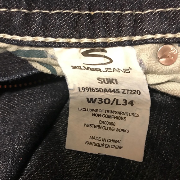 Ladies silver jeans - Picture 4 of 4